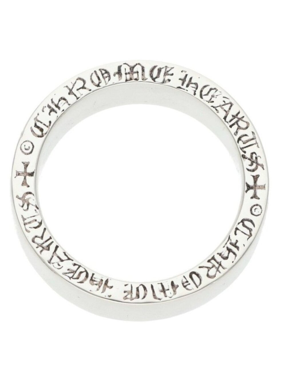 Chrome Hearts Spacer Pln Plain Silver Ring